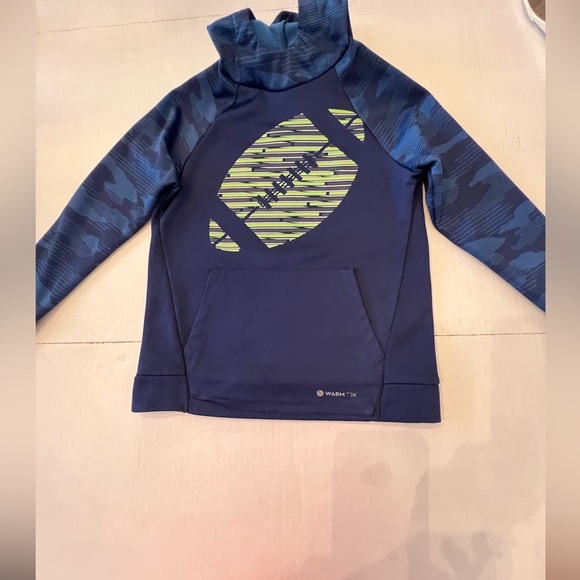 TEK GEAR. WARM TEX NAVY BLUE WITH ROYAL BLUE LIME GREEN GRAY WHITE ACCENTS.   8 - Picture 1 of 9